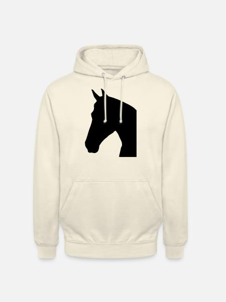 Pferdekopf SMILE - Unisex Hoodie - Vanille-Milchshake