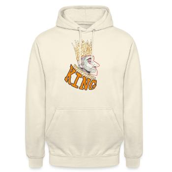 King - Unisex Hoodie - vanilla - Front - Alina (178cm) & Michal (187cm)