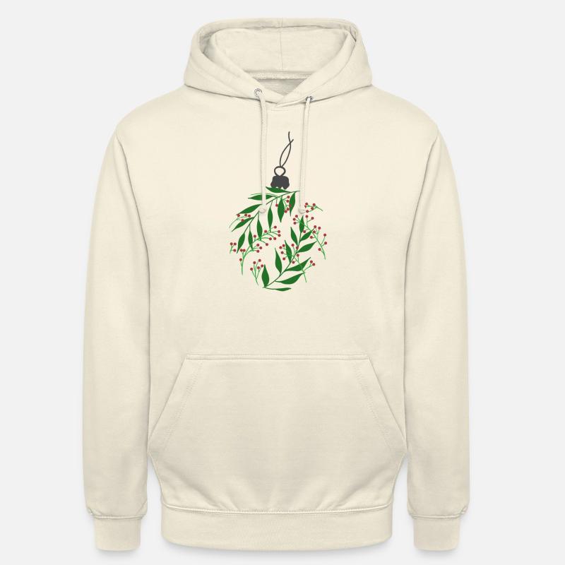 Weihnachtskugel dezent - Unisex Hoodie - Vanille-Milchshake