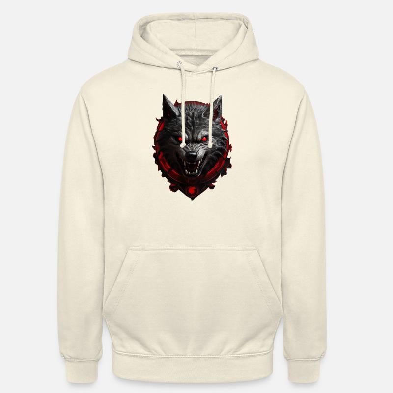 Devil's Wolf - Unisex Hoodie - vanilla