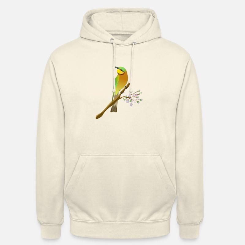 Dwarf Bee-eater Digital Illustration - Unisex Hoodie - vanilla