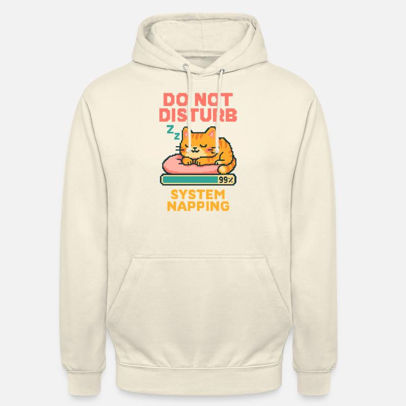 Cat Nap - Do Not Disturb – System Napping - Unisex Hoodie - vanilla