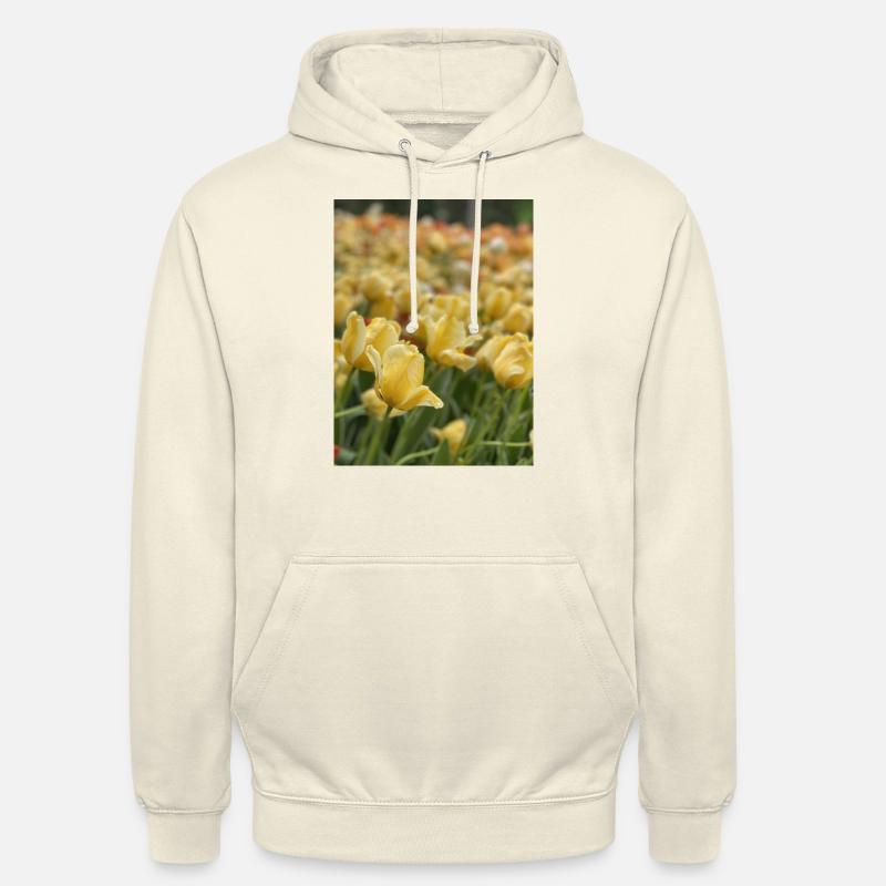 Tulip Sea yellow - Unisex Hoodie - vanilla