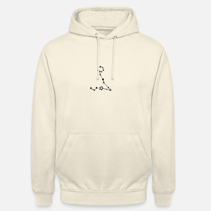 Sternzeichen Fische schwarz - Unisex Hoodie - Vanille-Milchshake