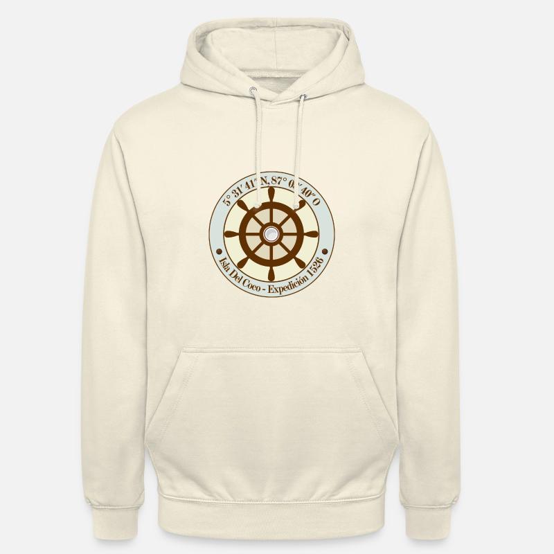 Le gouvernail du navire - Sweat-shirt à capuche unisexe - vanille