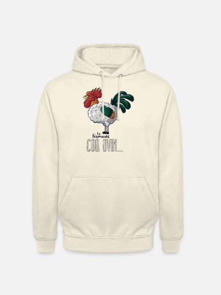 Coq ovin - Sweat-shirt à capuche unisexe - vanille