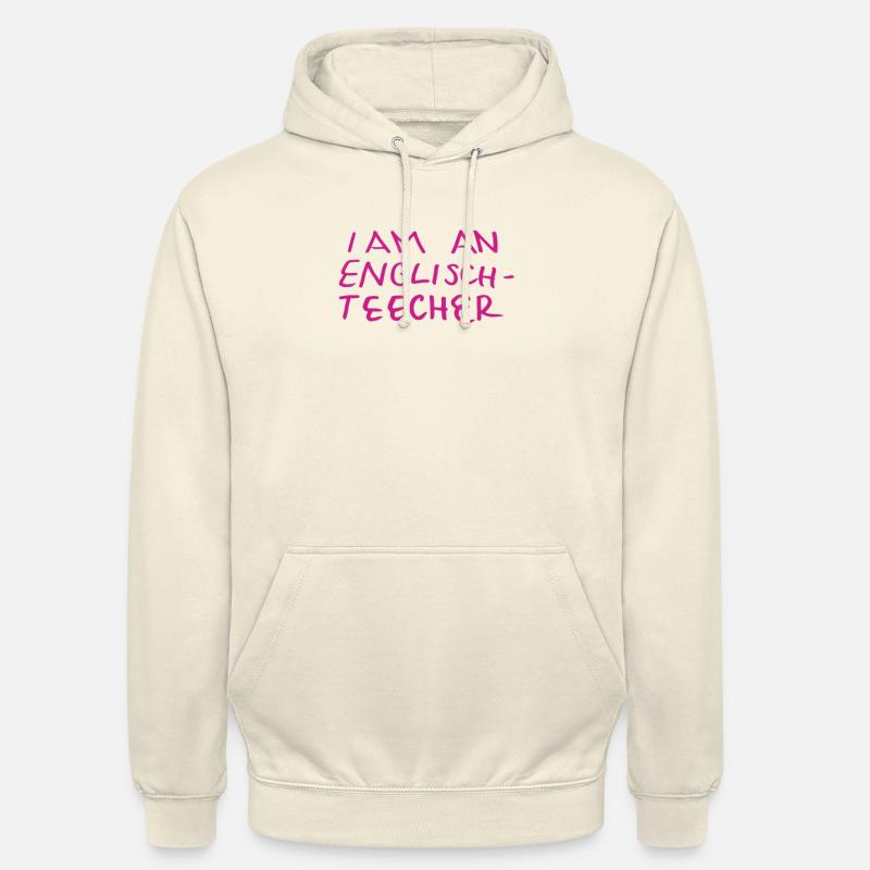 Professeur d’anglais plein d’autodérision - Sweat-shirt à capuche unisexe - vanille
