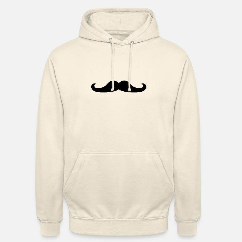 schwarzer Schnurrbart - Unisex Hoodie - Vanille-Milchshake