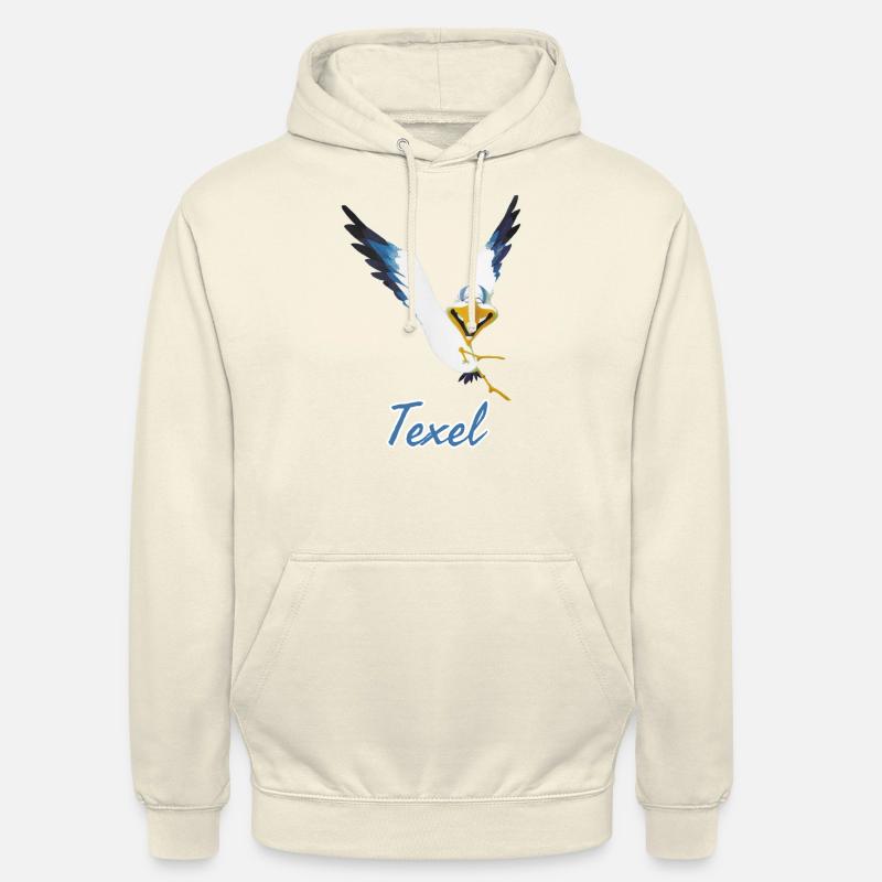 Lachmöwe Texel - Unisex Hoodie - Vanille-Milchshake
