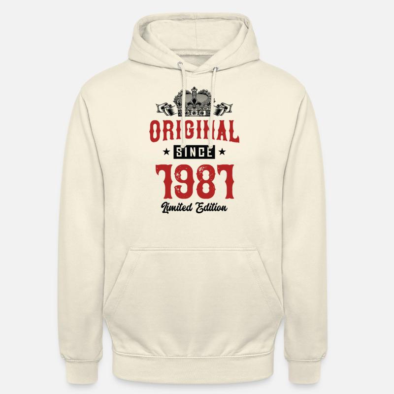 1981 Édition limitée - Sweat-shirt à capuche unisexe - vanille