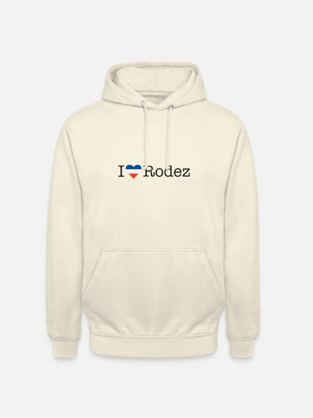 J’adore Rodez - Sweat-shirt à capuche unisexe - vanille