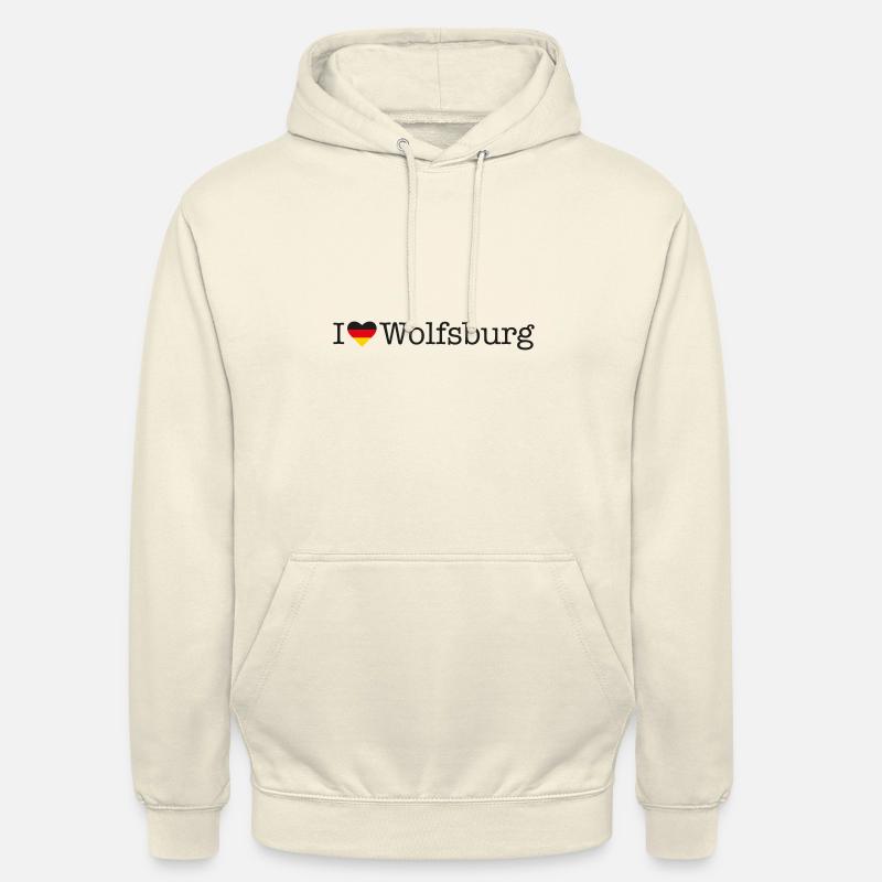 J’adore Wolfsburg - Sweat-shirt à capuche unisexe - vanille