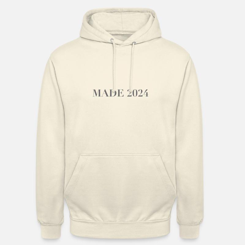 FAIT 24 - Sweat-shirt à capuche unisexe - vanille