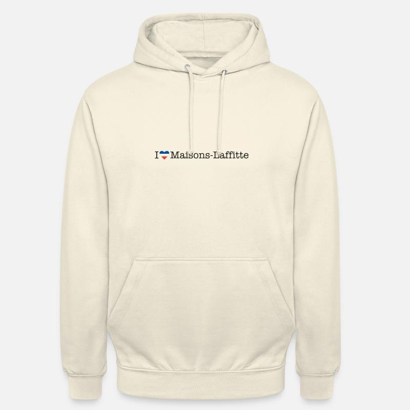 J’adore Maisons Laffitte - Sweat-shirt à capuche unisexe - vanille
