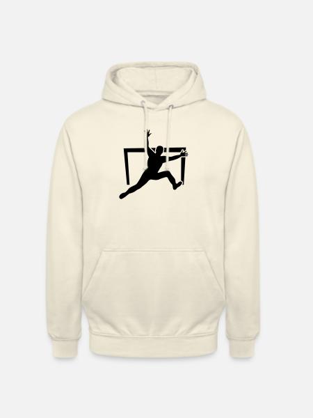 Torwart Silhouette - Unisex Hoodie - Vanille-Milchshake