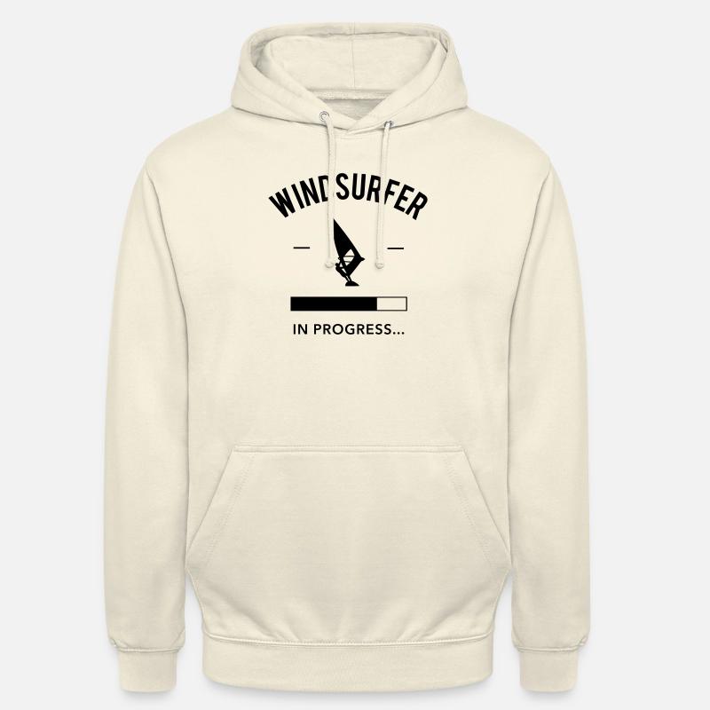 Windsurfer in Progress - Sweat-shirt à capuche unisexe - vanille