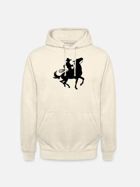 cowboy - Sweat-shirt à capuche unisexe - vanille