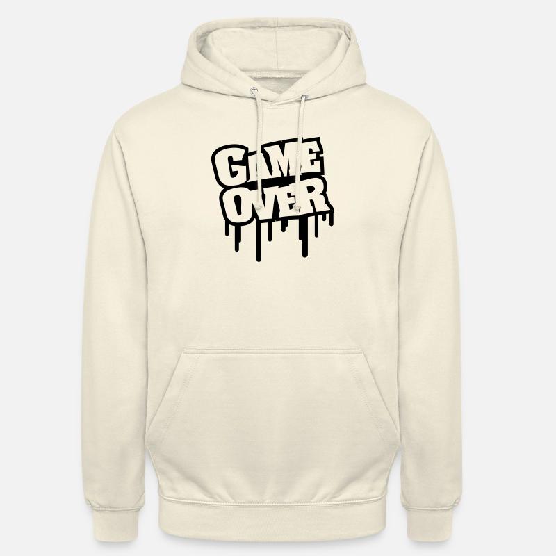 game_over_letters_graffiti_r1 - Sweat-shirt à capuche unisexe - vanille
