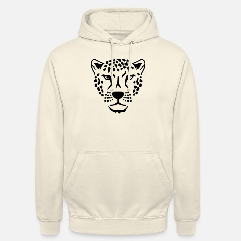 Leopard - Sweat-shirt à capuche unisexe - vanille