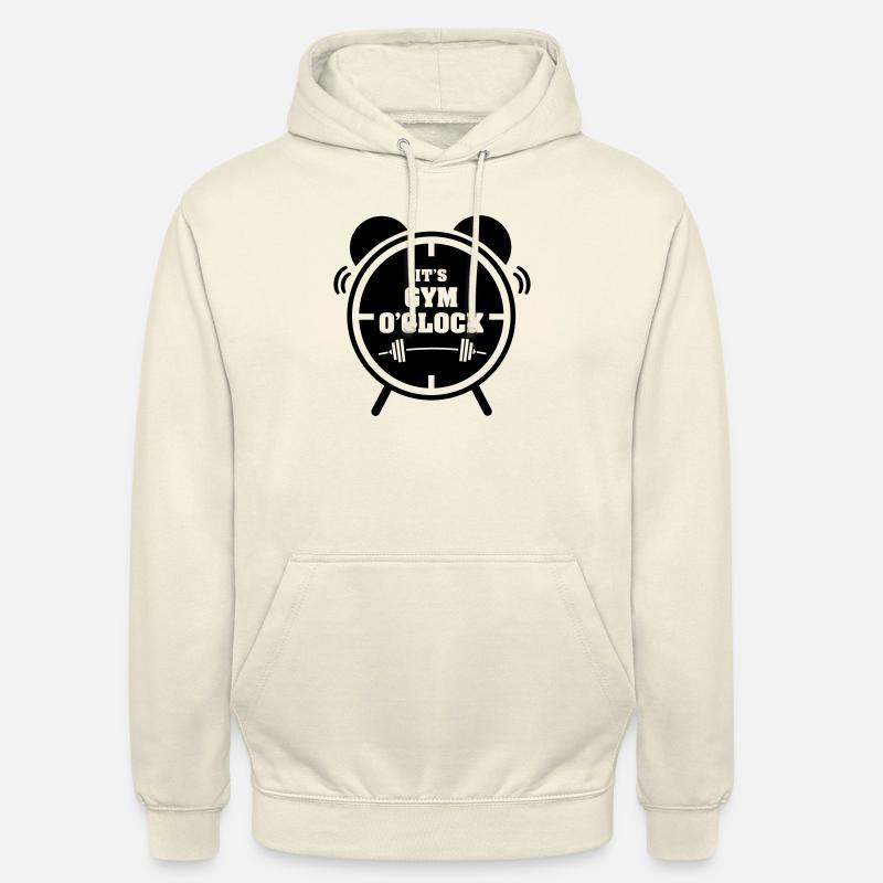 It's Gym O'Clock - Sweat-shirt à capuche unisexe - vanille