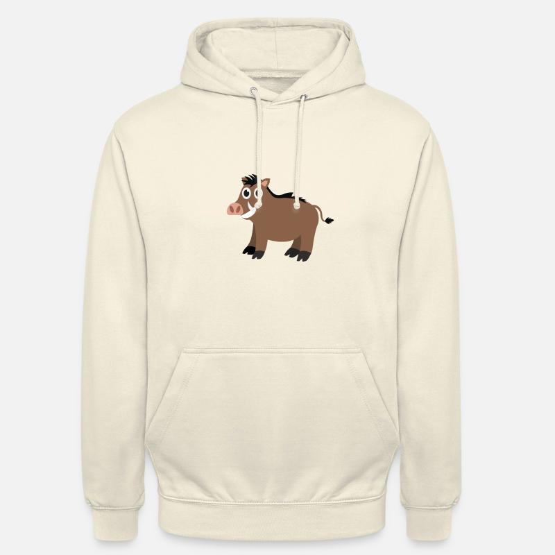 Cinghiale - Felpa con cappuccio unisex - milkshake