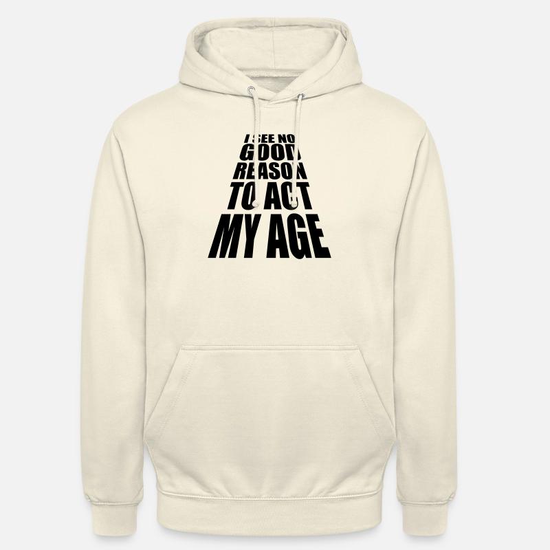 pour agir à mon âge - Sweat-shirt à capuche unisexe - vanille