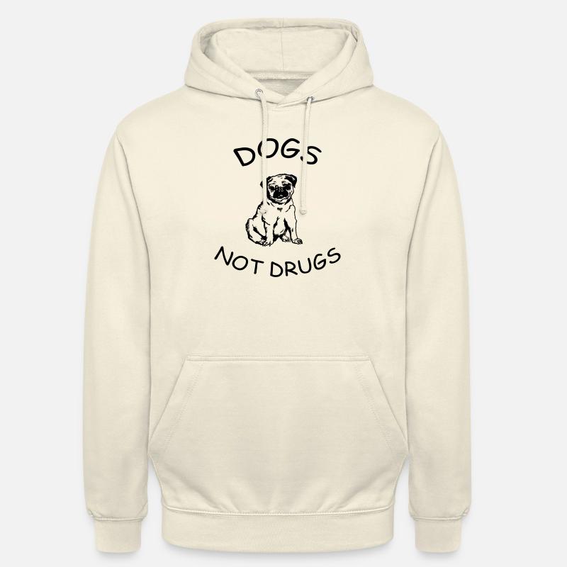 chiens pas de drogues - Sweat-shirt à capuche unisexe - vanille