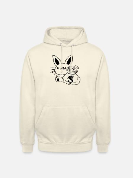 Money bag rich Easter banknotes - Unisex Hoodie - vanilla