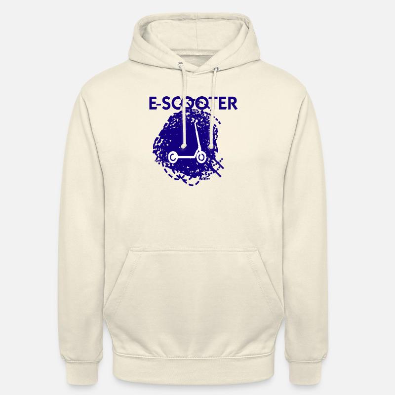 E-Scooter Roller Scooter - Sweat-shirt à capuche unisexe - vanille