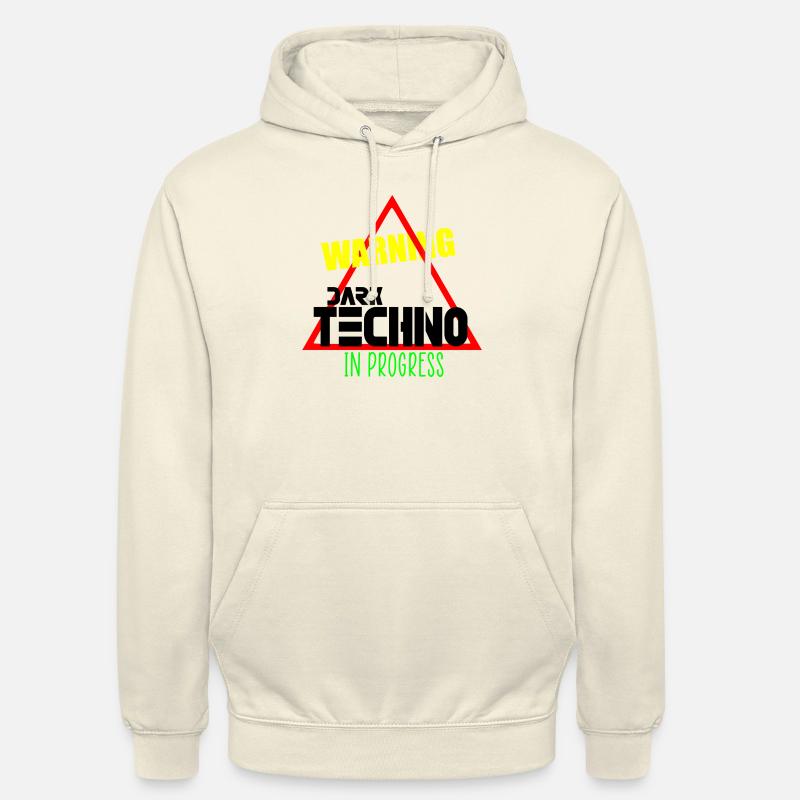 Düsterer Techno in Arbeit - Unisex Hoodie - Vanille-Milchshake