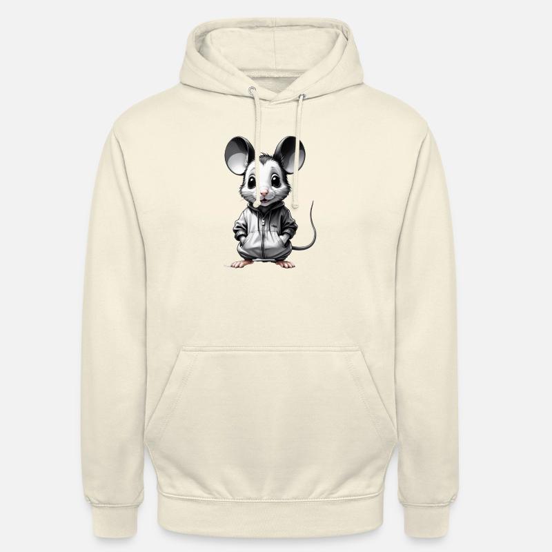 Mäuse-Chic: Klein, aber Oho - Unisex Hoodie - Vanille-Milchshake