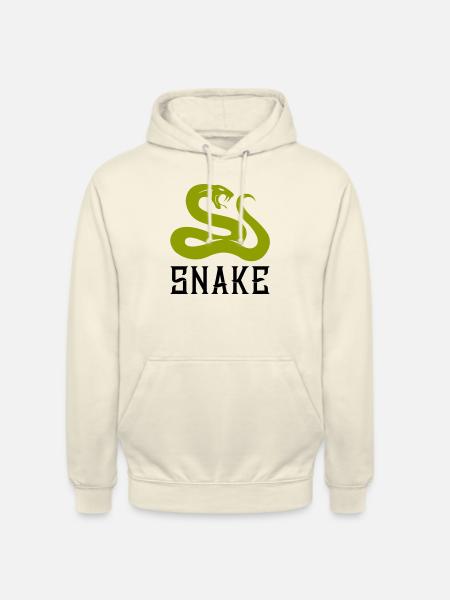 Serpent - Sweat-shirt à capuche unisexe - vanille