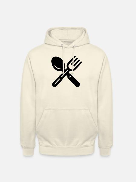 Couverts - Sweat-shirt à capuche unisexe - vanille