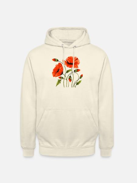 Blumen - Unisex Hoodie - Vanille-Milchshake