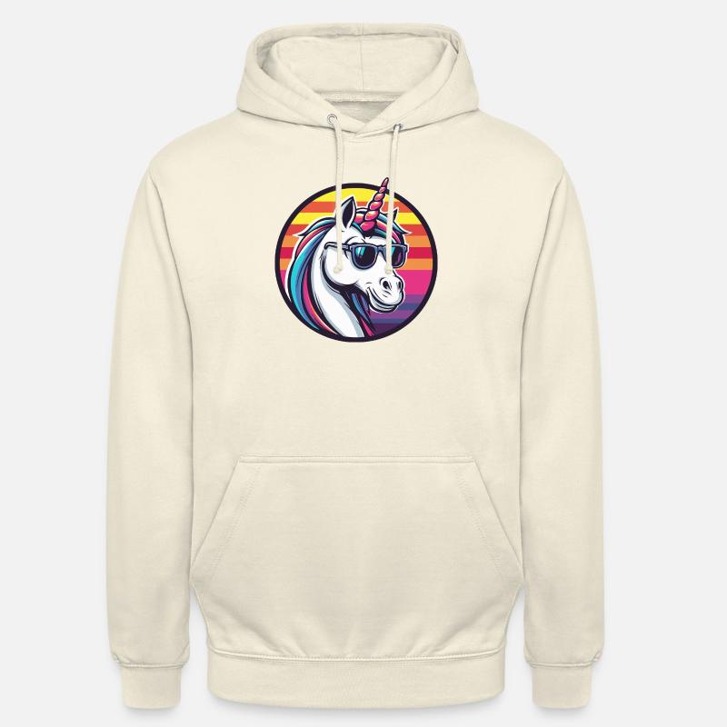 Einhorn Cool Comic - Unisex Hoodie - Vanille-Milchshake