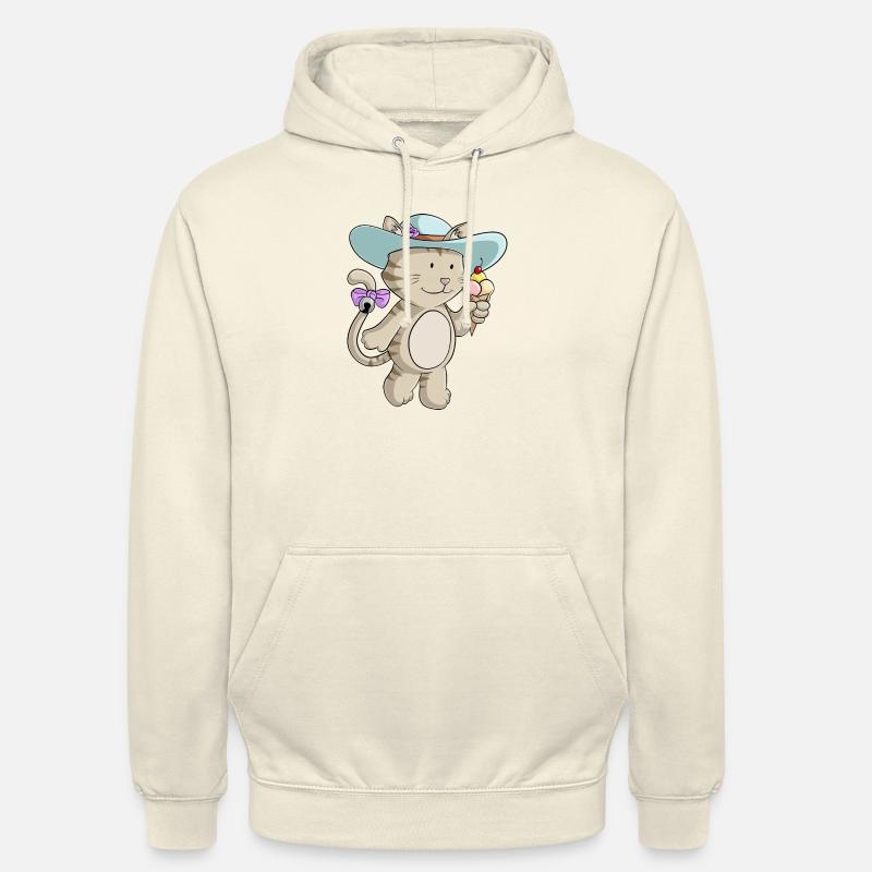 Comic Chat été - Sweat-shirt à capuche unisexe - vanille