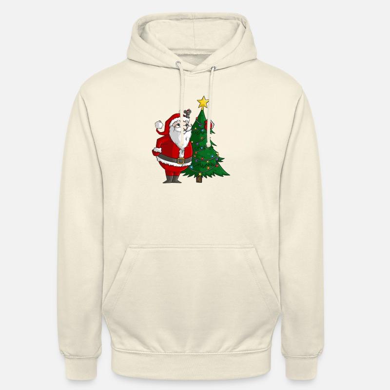 bande dessinée mignonne Père Noël - Sweat-shirt à capuche unisexe - vanille