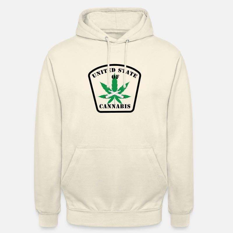 DEVAULT Weed 07 - Sweat-shirt à capuche unisexe - vanille