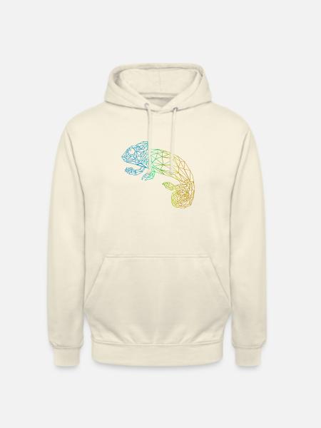 Chameleon Poly minimalistisch - Unisex Hoodie - Vanille-Milchshake