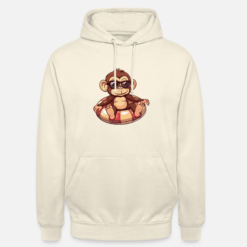 Monkey Summer Comic - Unisex Hoodie - vanilla