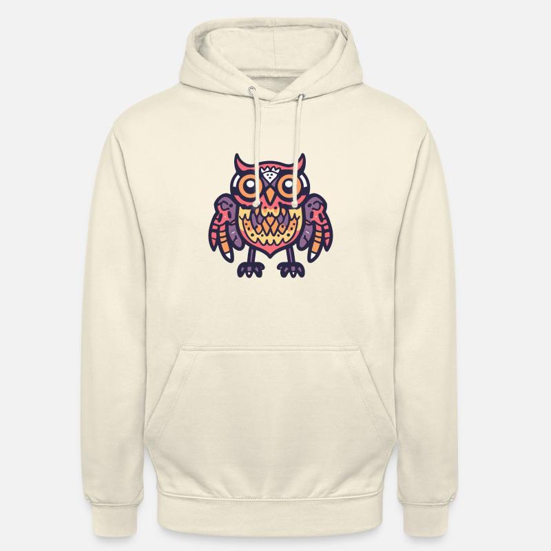 Eule Halloween Comic Zombie - Unisex Hoodie - Vanille-Milchshake