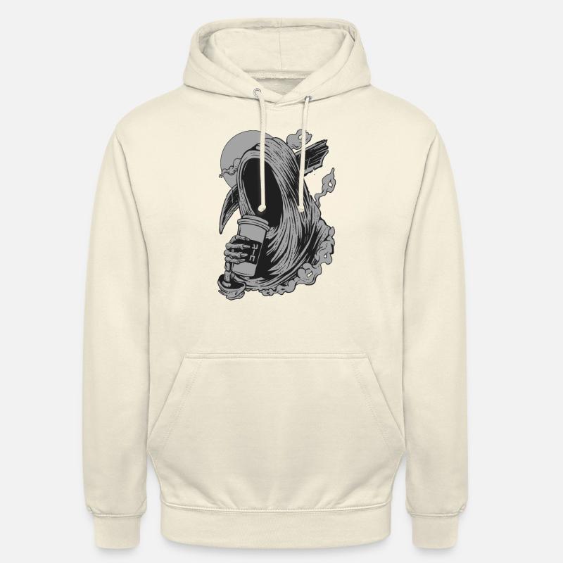 Death before work - Sweat-shirt à capuche unisexe - vanille