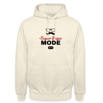 Cadeau Noël et naissance Papa - Sweat-shirt à capuche unisexe - vanille - Devant - Alina (178cm) & Michal (187cm)