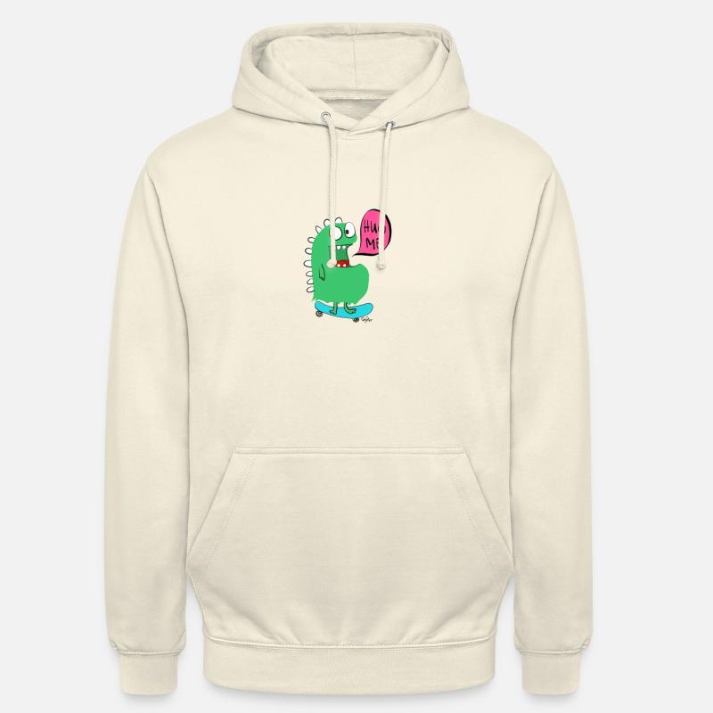 monstre de planche à roulettes - Sweat-shirt à capuche unisexe - vanille