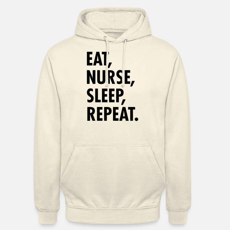 Eat, Nurse, Sleep, Repeat. - Unisex Hoodie - Vanille-Milchshake