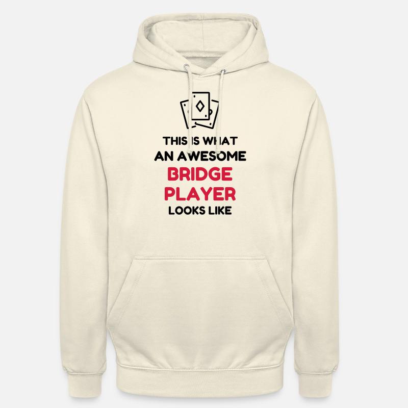 bridge / bridgeur / bridgeuse / cartes - Sweat-shirt à capuche unisexe - vanille