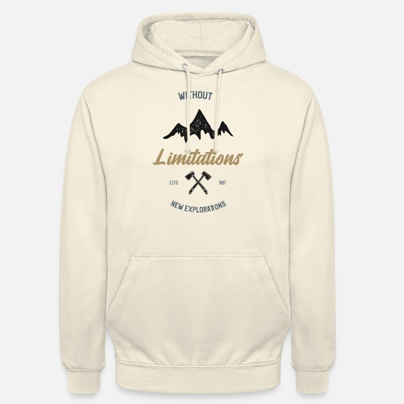 Sans limites Nouvelles explorations - Sweat-shirt à capuche unisexe - vanille
