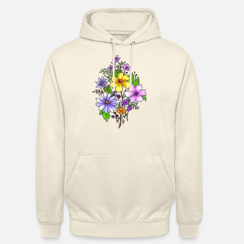 Blumen - Unisex Hoodie - Vanille-Milchshake