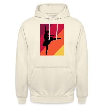 Dancing Dance Music - Unisex Hoodie - Vanille-Milchshake - Vorne - Alina (178cm) & Michal (187cm)