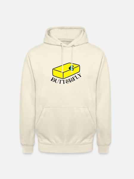 witzig-BUTTERFLY - Unisex Hoodie - Vanille-Milchshake